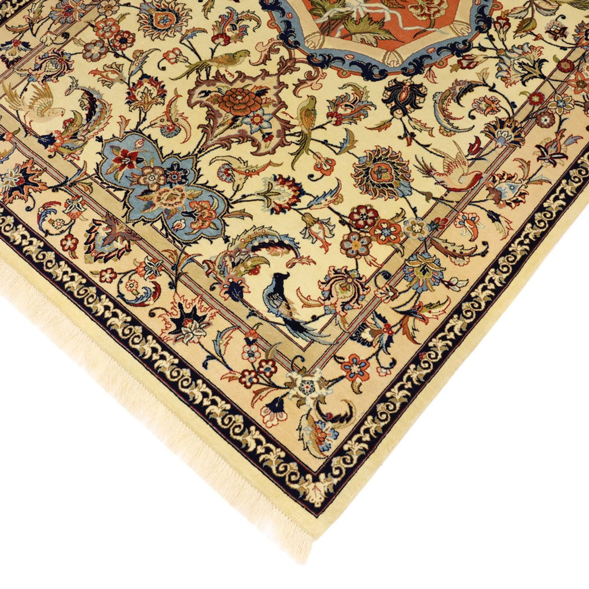 Persisk tæppe - Isfahan - Premium - 156 x 100 cm - beige