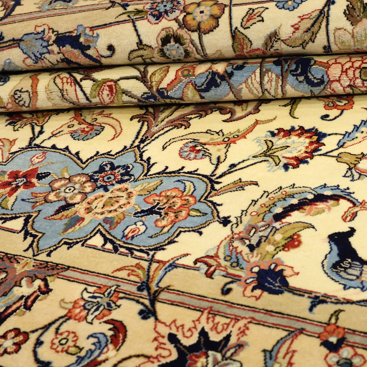 Persisk tæppe - Isfahan - Premium - 156 x 100 cm - beige