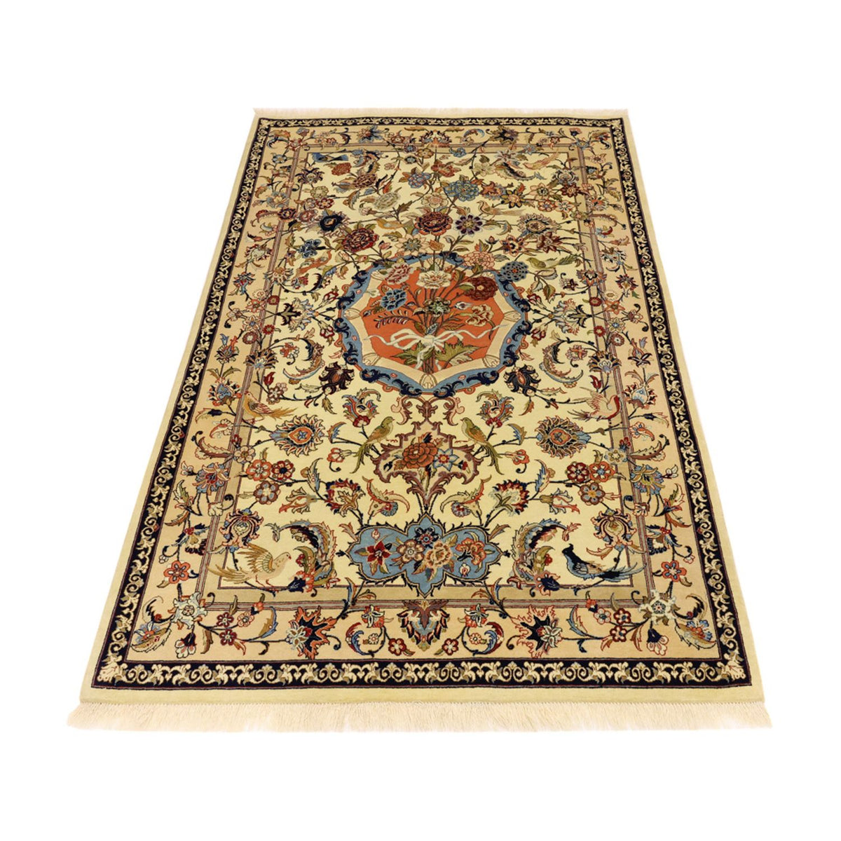 Persisk tæppe - Isfahan - Premium - 156 x 100 cm - beige