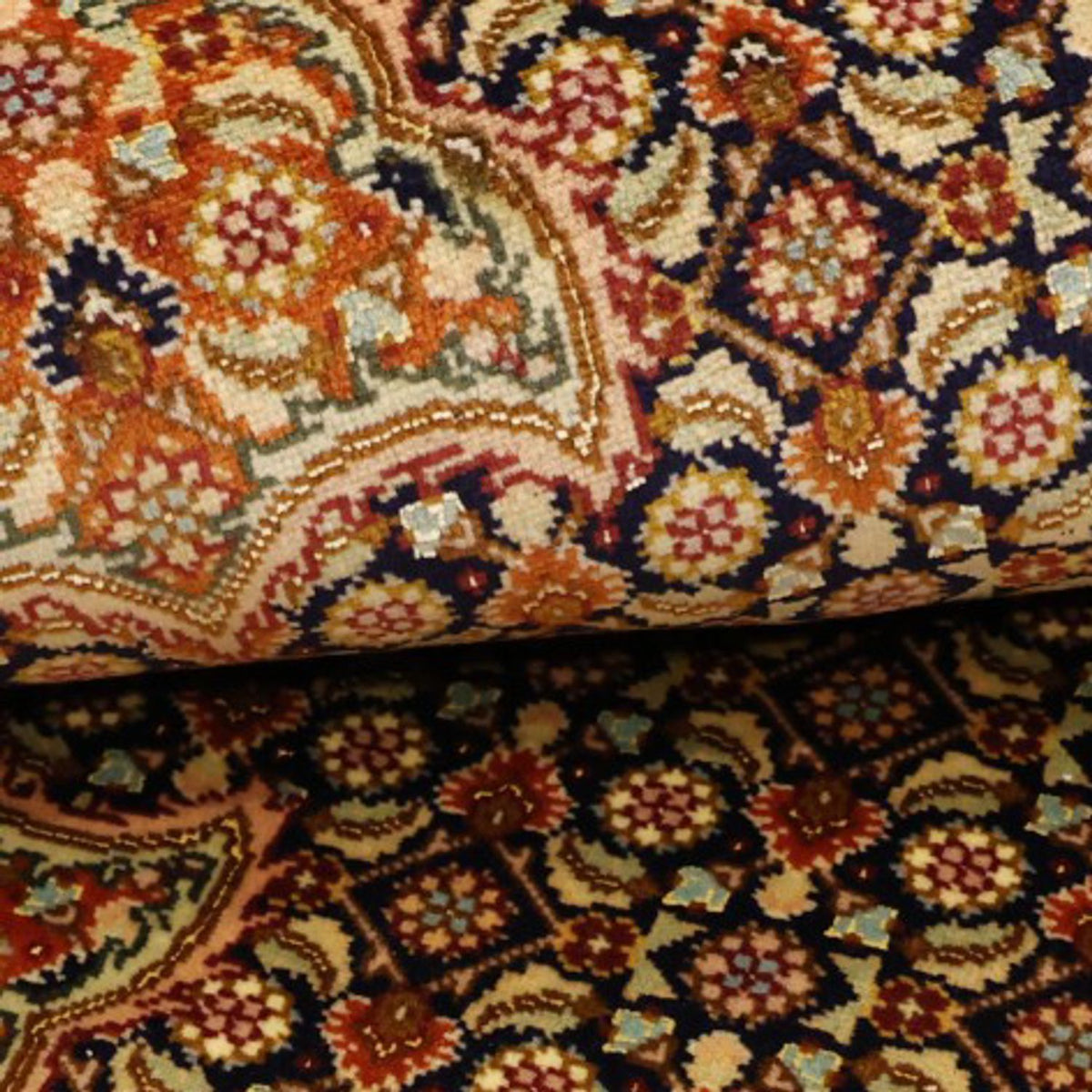 Persisk tæppe - Tabriz - Royal - Royal - 153 x 101 cm - mørk beige