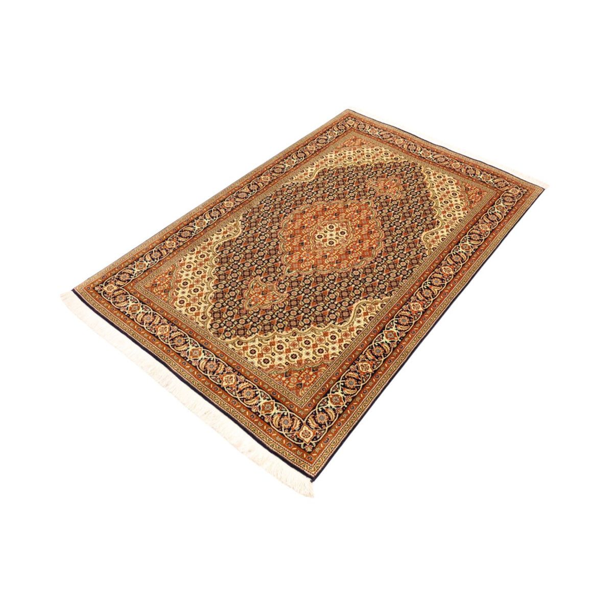 Persisk tæppe - Tabriz - Royal - Royal - 153 x 101 cm - mørk beige