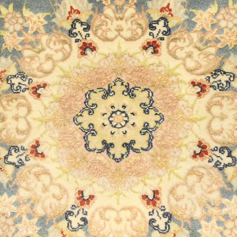 Persisk tæppe - Tabriz - 119 x 81 cm - lyseblå