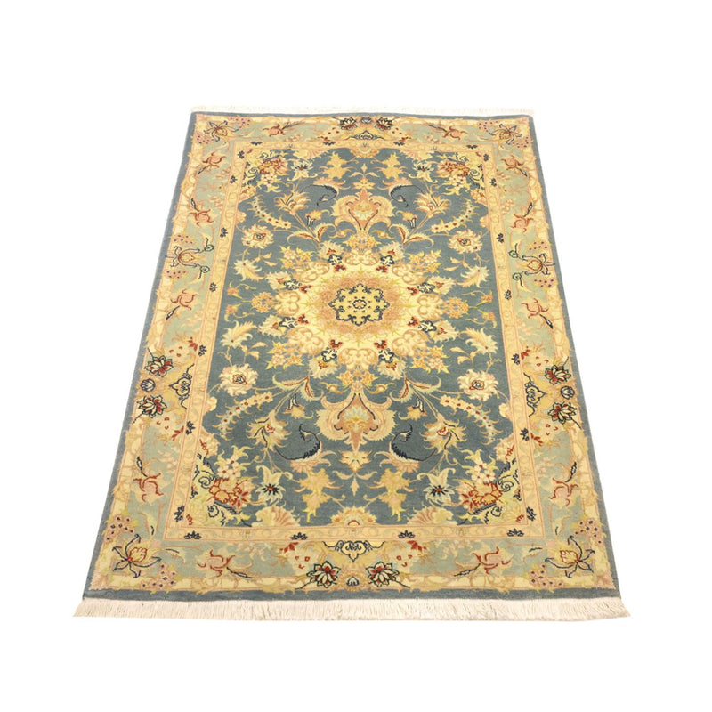 Persisk tæppe - Tabriz - 119 x 81 cm - lyseblå