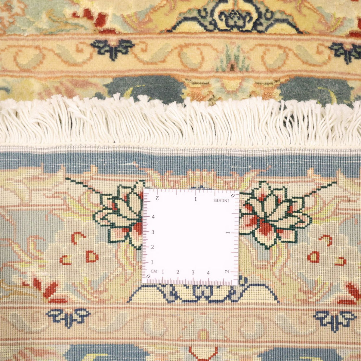 Persisk tæppe - Tabriz - 119 x 81 cm - lyseblå