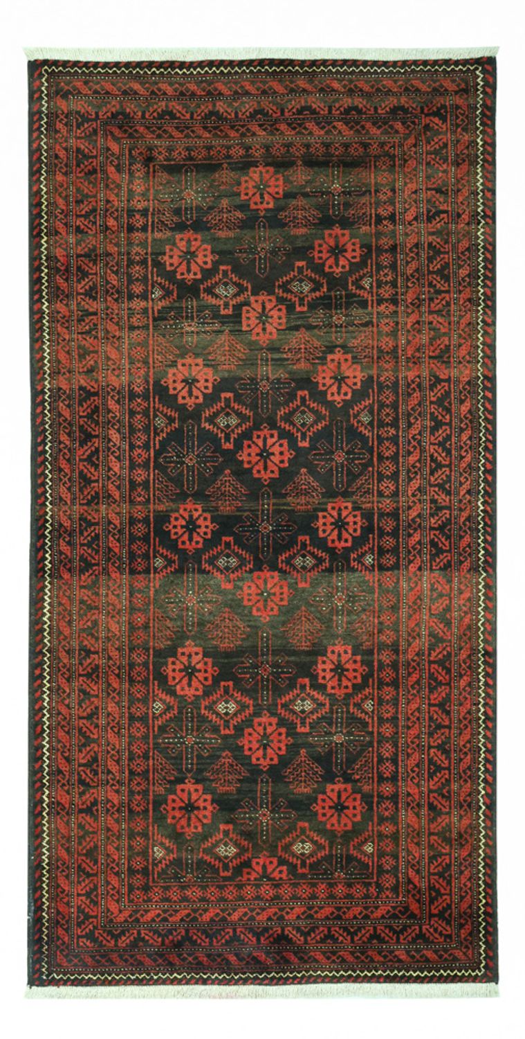 Løber Baluch-tæppe - 196 x 102 cm - flerfarvet