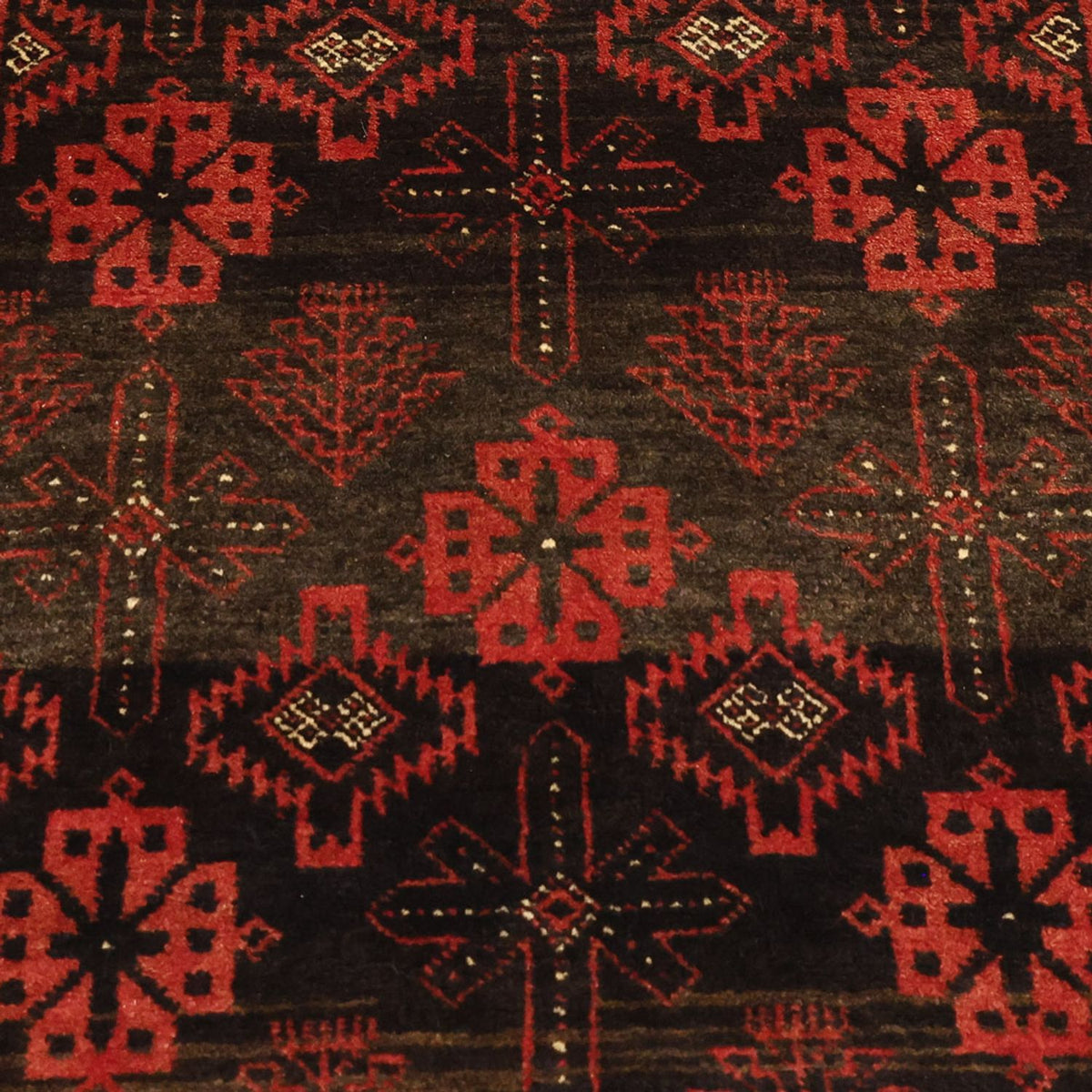 Løber Baluch-tæppe - 196 x 102 cm - flerfarvet