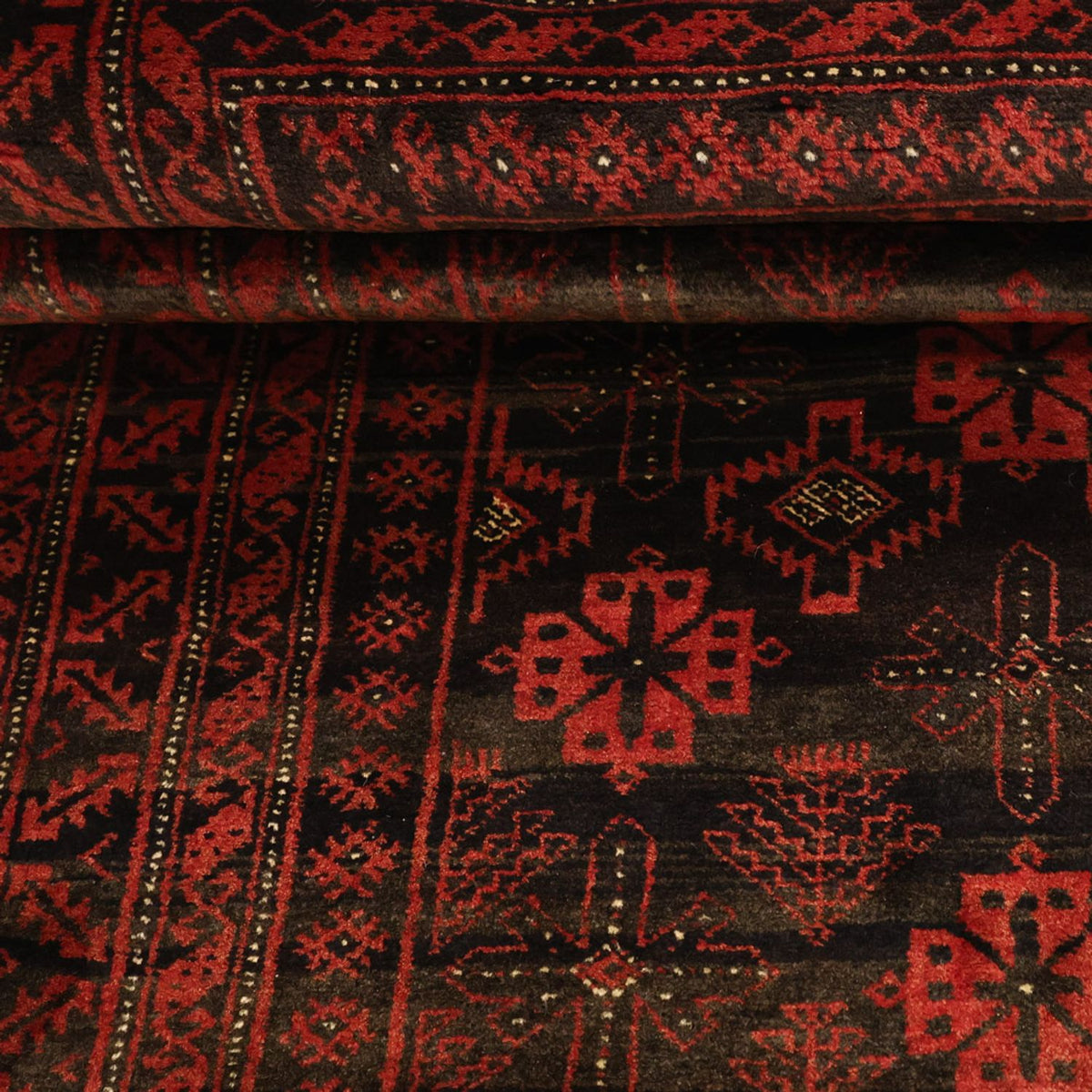 Løber Baluch-tæppe - 196 x 102 cm - flerfarvet