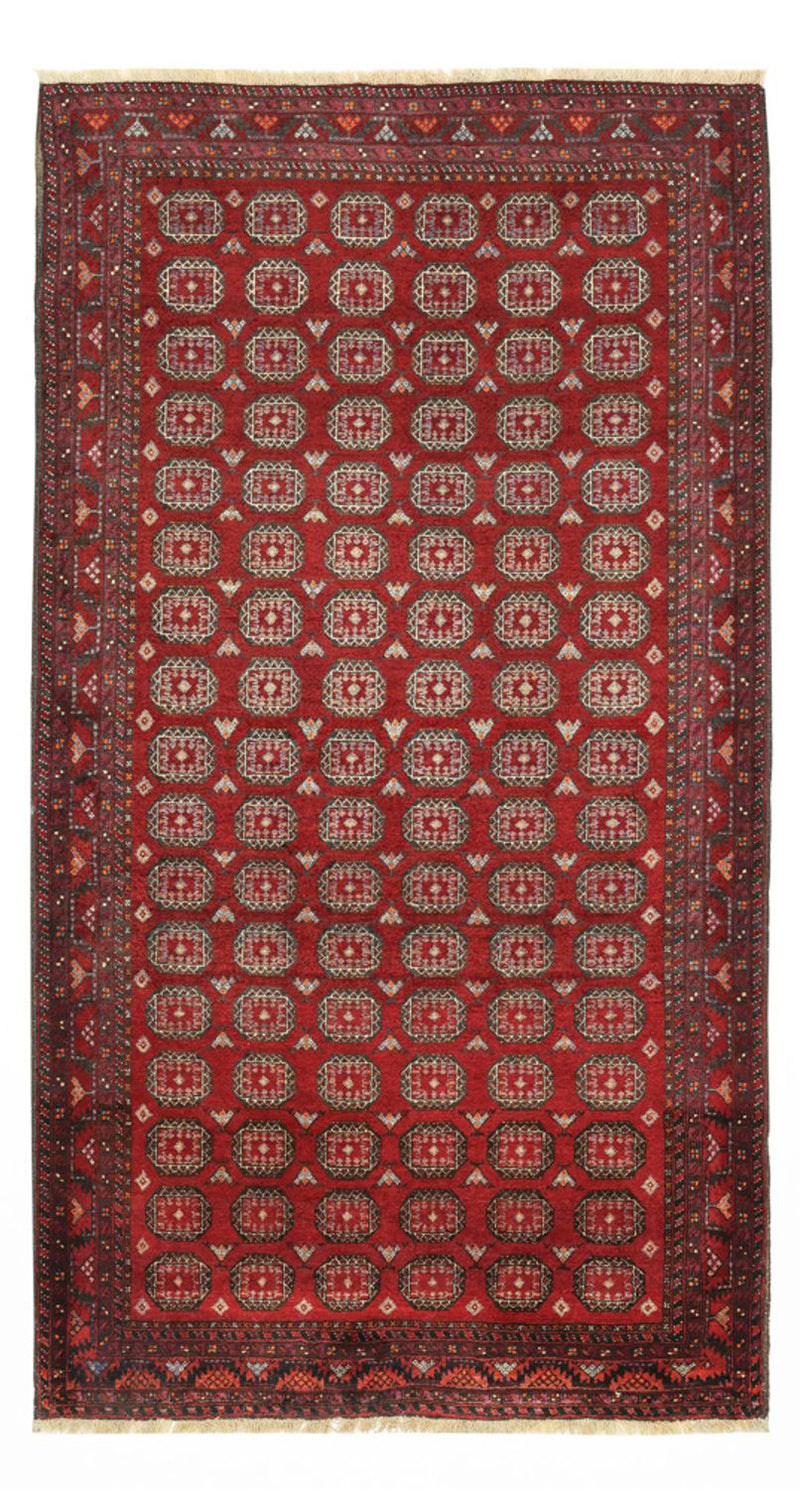 Løber Baluch-tæppe - 193 x 108 cm - mørkerød