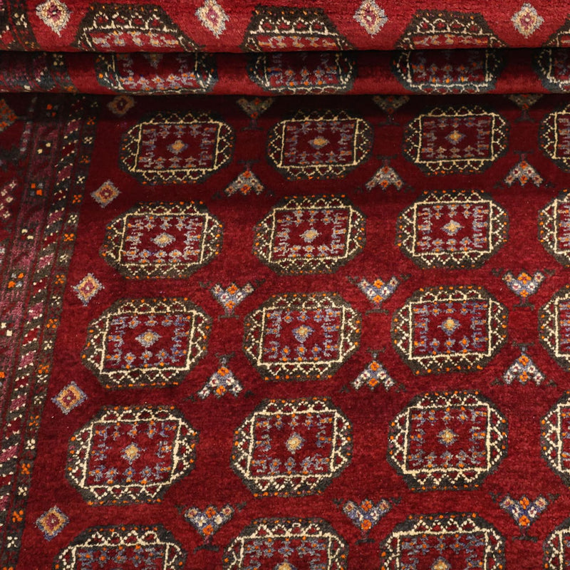 Løber Baluch-tæppe - 193 x 108 cm - mørkerød