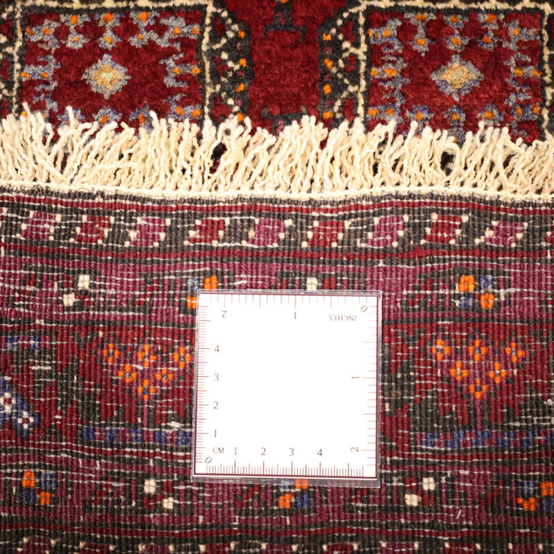 Løber Baluch-tæppe - 193 x 108 cm - mørkerød