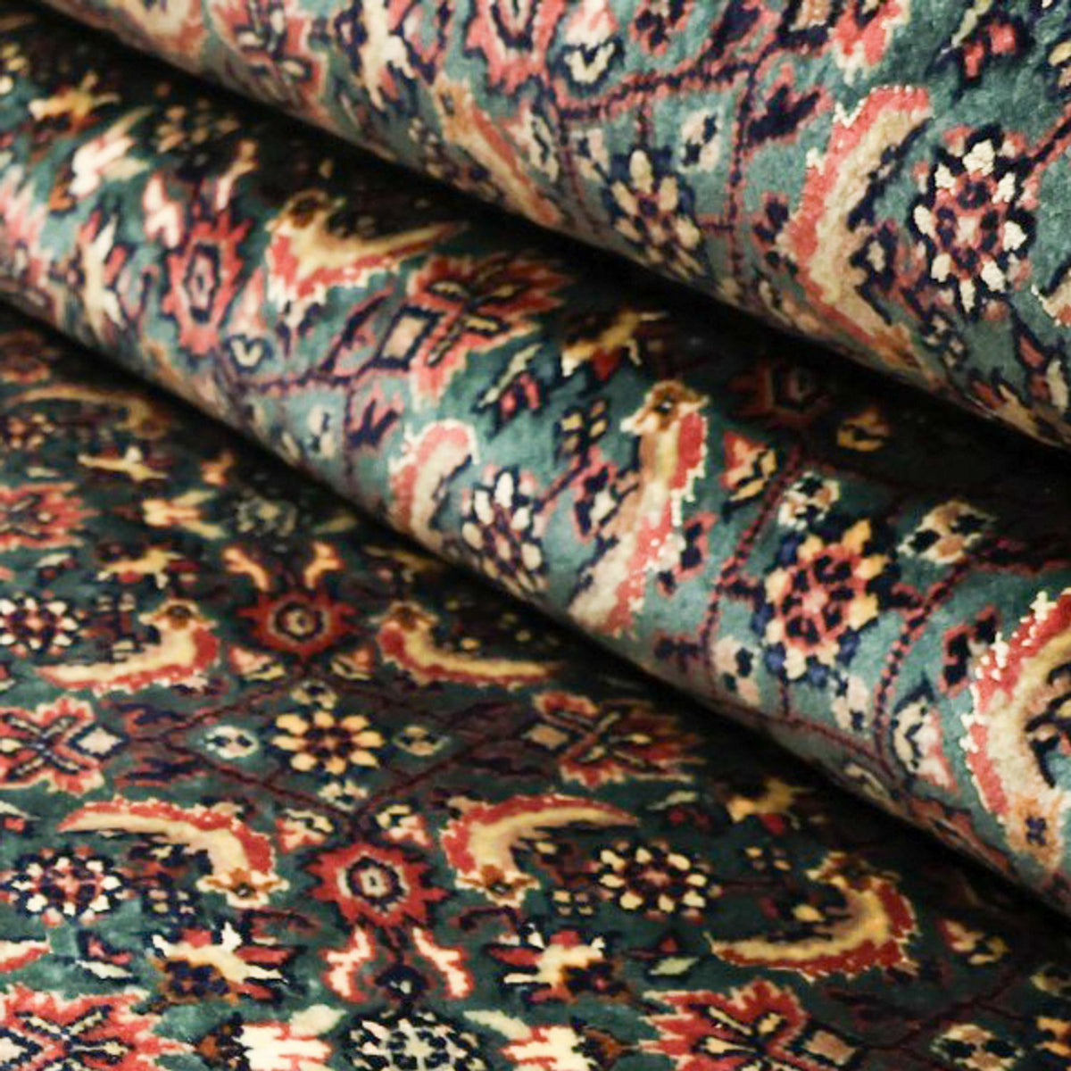 Persisk tæppe - Bijar - Royal - 301 x 203 cm - mørkeblå