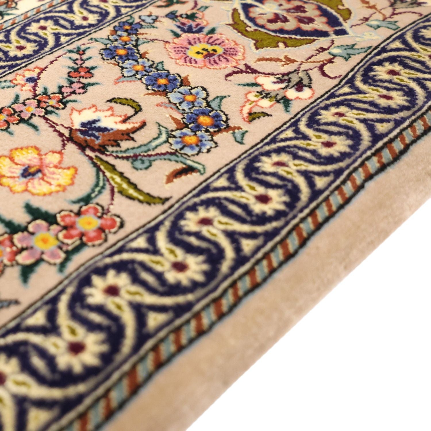 Persisk tæppe - Isfahan - Premium - 171 x 111 cm - mørk beige