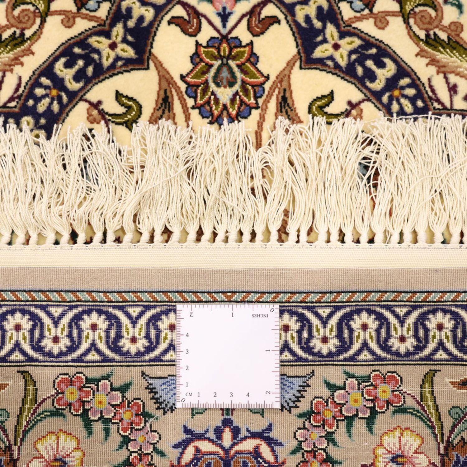 Persisk tæppe - Isfahan - Premium - 171 x 111 cm - mørk beige