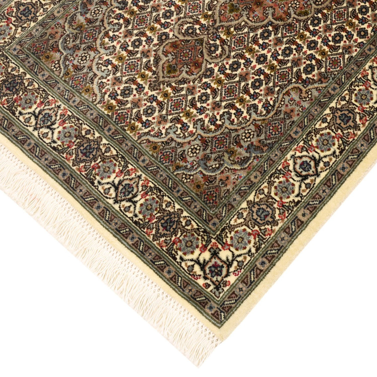 Persisk tæppe - Tabriz - Royal - 92 x 59 cm - mørk beige