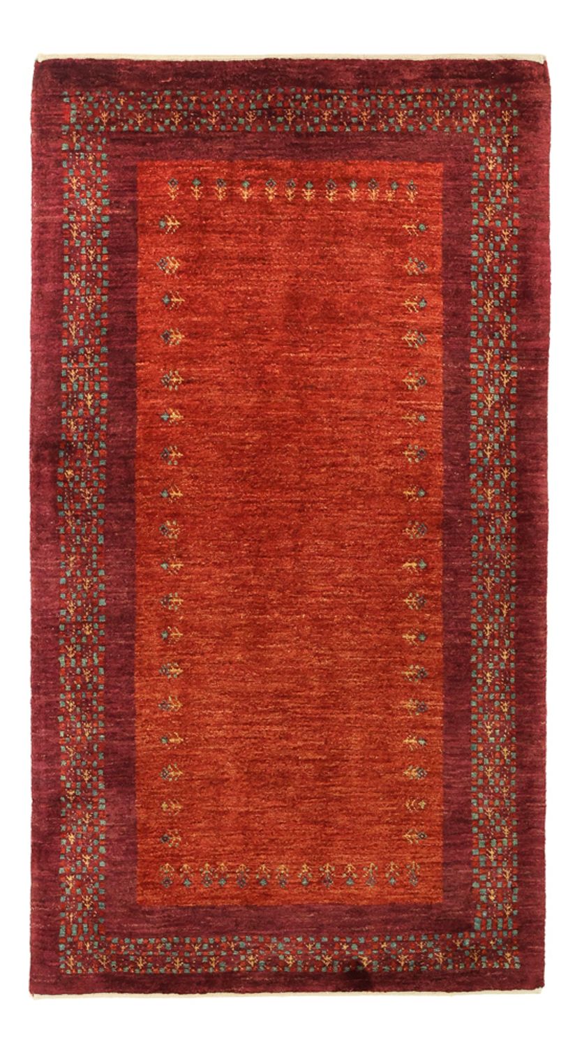 Gabbeh-tæppe - Kashkuli Persisk - 145 x 78 cm - mørkerød