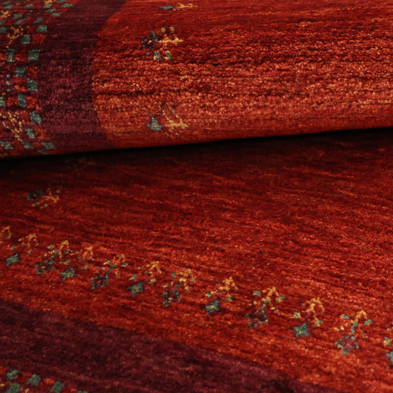 Gabbeh-tæppe - Kashkuli Persisk - 145 x 78 cm - mørkerød
