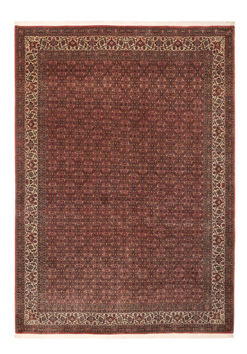 Persisk tæppe - Bijar - Royal - 350 x 256 cm - mørkerød