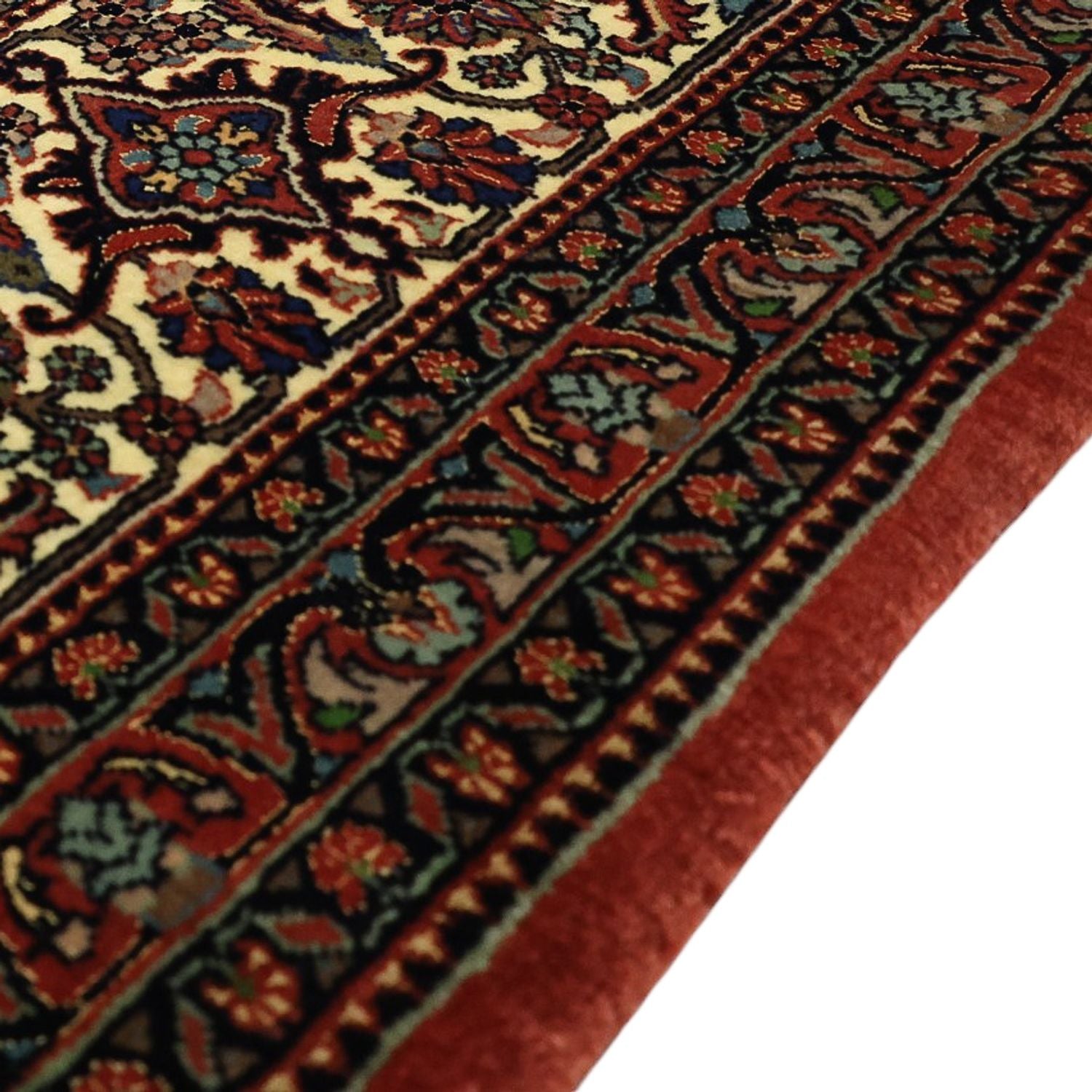 Persisk tæppe - Bijar - Royal - 350 x 256 cm - mørkerød