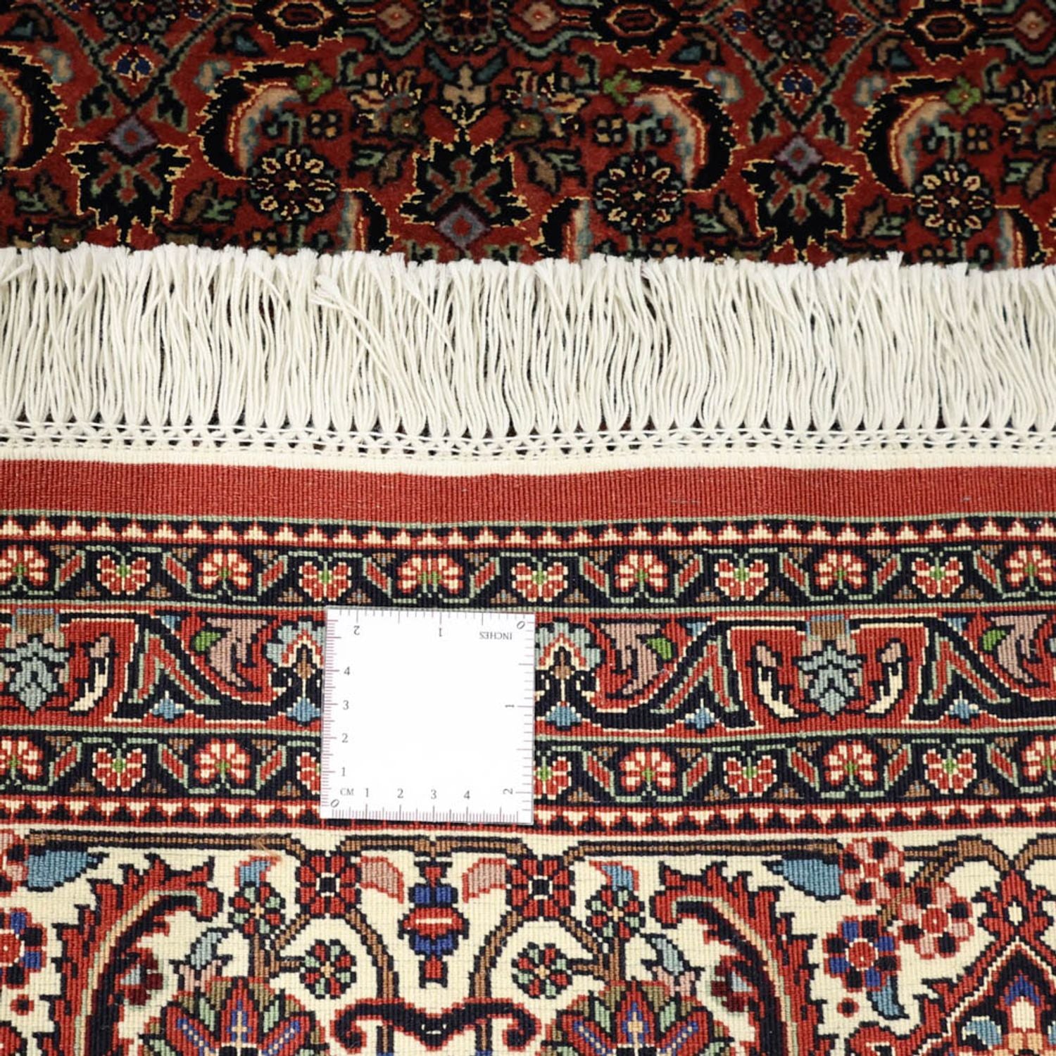 Persisk tæppe - Bijar - Royal - 350 x 256 cm - mørkerød