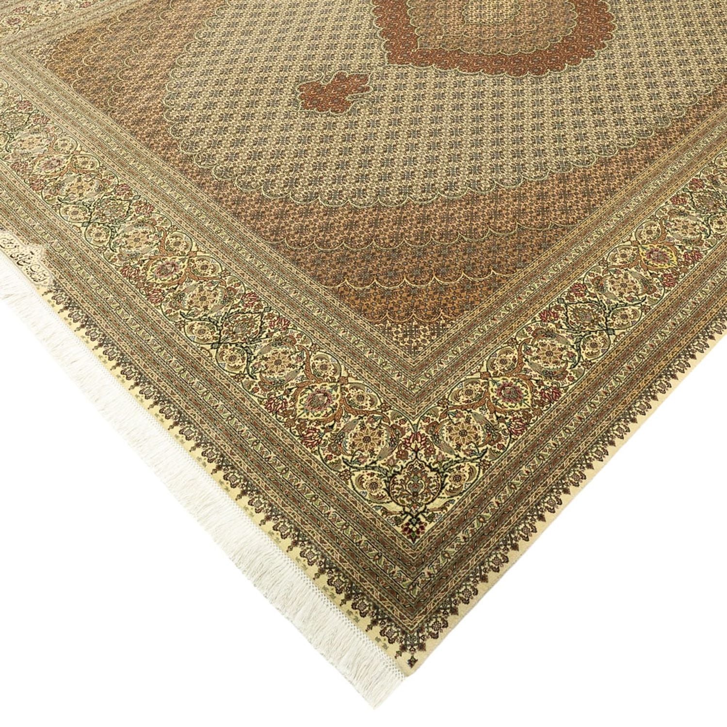Persisk tæppe - Tabriz - Royal - Royal - 350 x 251 cm - sand