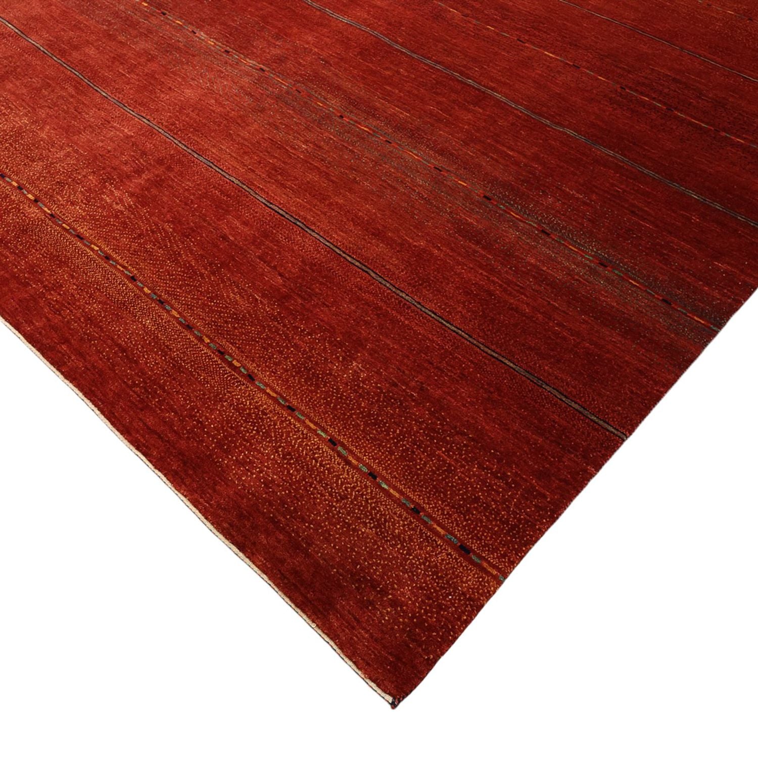 Gabbeh Tæppe - Loribaft Persisk - 326 x 248 cm - rød