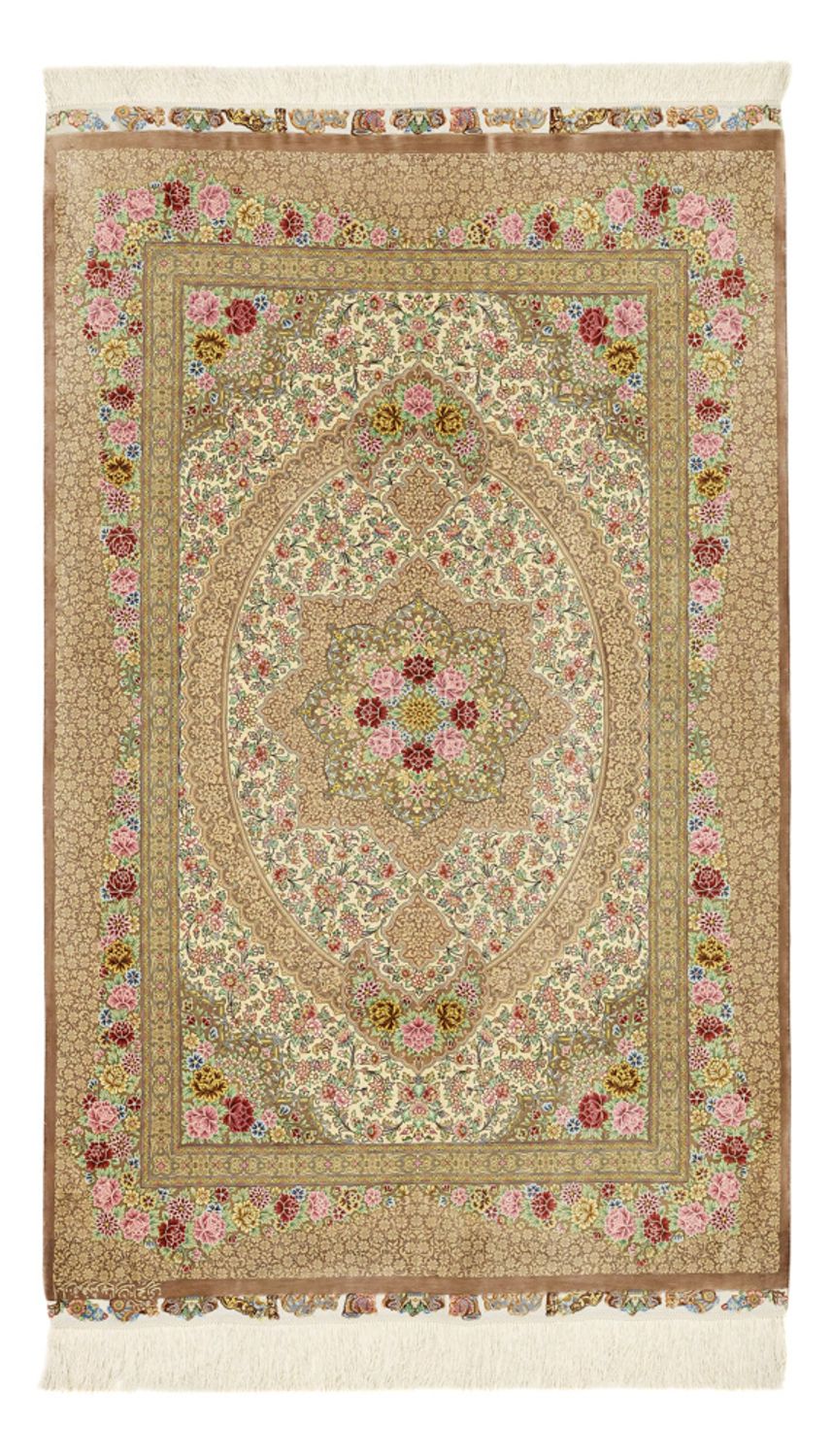 Persisk tæppe - Ghom - Royal - 165 x 101 cm - lys beige