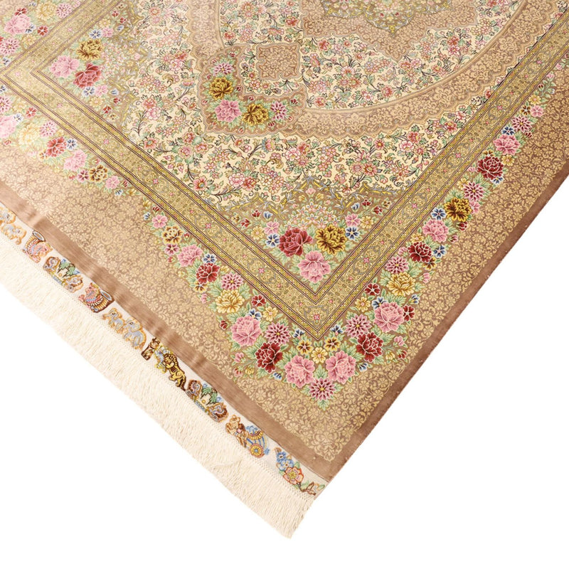 Persisk tæppe - Ghom - Royal - 165 x 101 cm - lys beige
