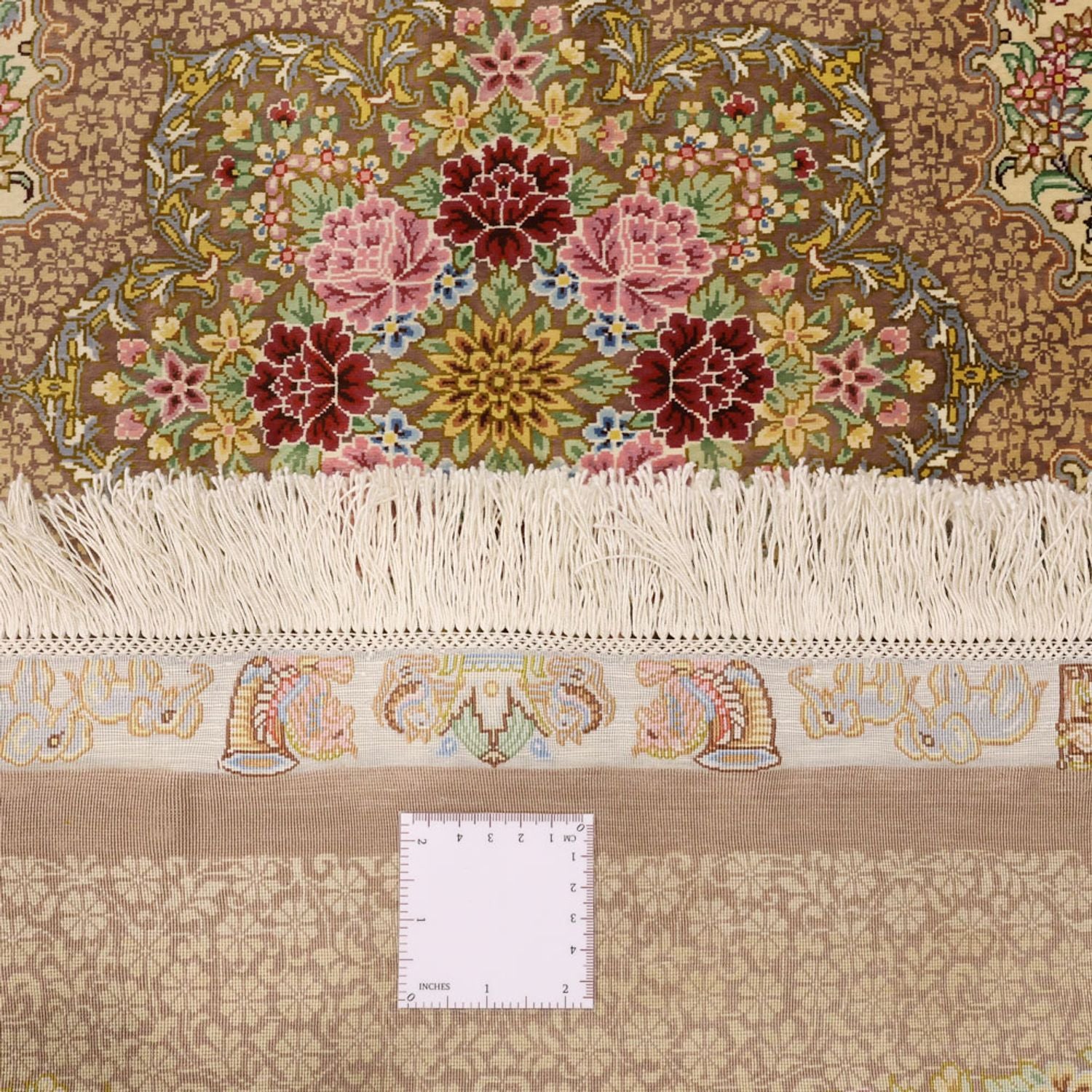 Persisk tæppe - Ghom - Royal - 165 x 101 cm - lys beige