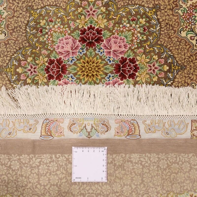 Persisk tæppe - Ghom - Royal - 165 x 101 cm - lys beige