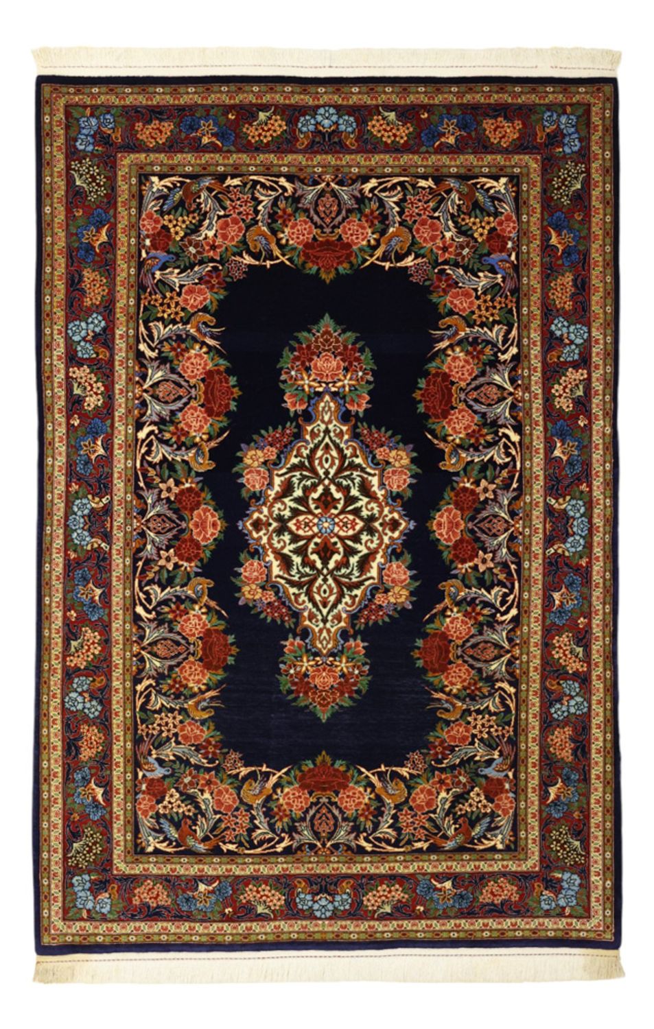 Persisk tæppe - Classic - 159 x 105 cm - mørkeblå