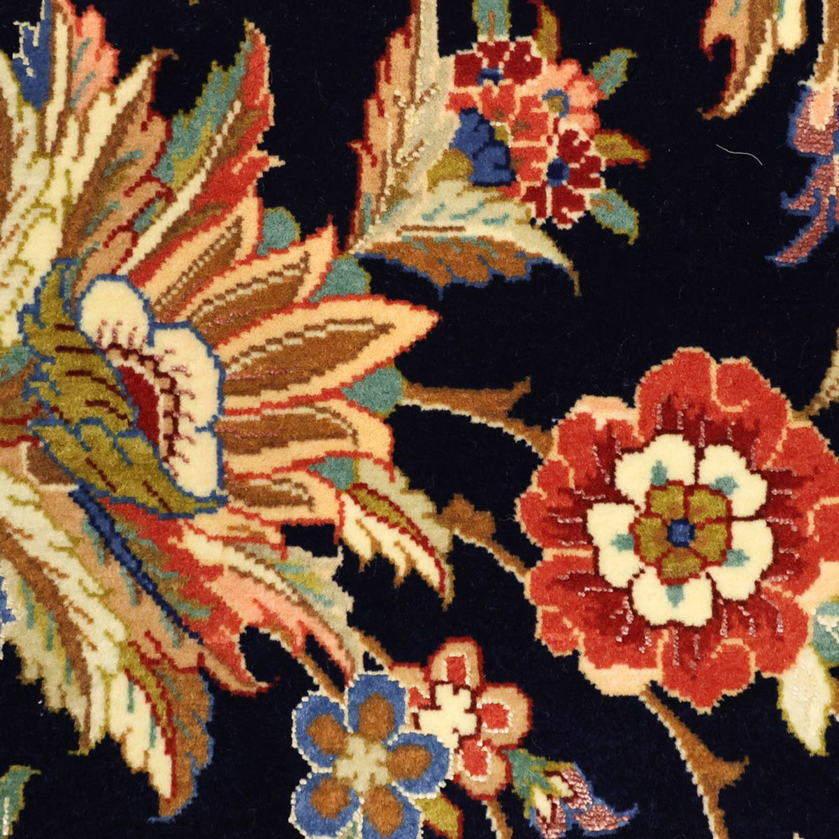 Persisk tæppe - Isfahan - Premium - 151 x 101 cm - mørkeblå