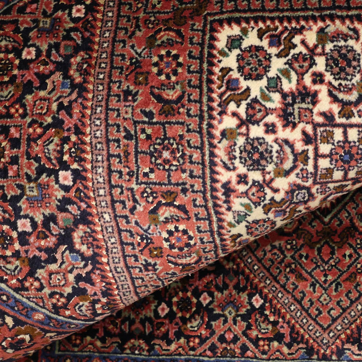 Persisk tæppe - Bijar - 130 x 72 cm - rust