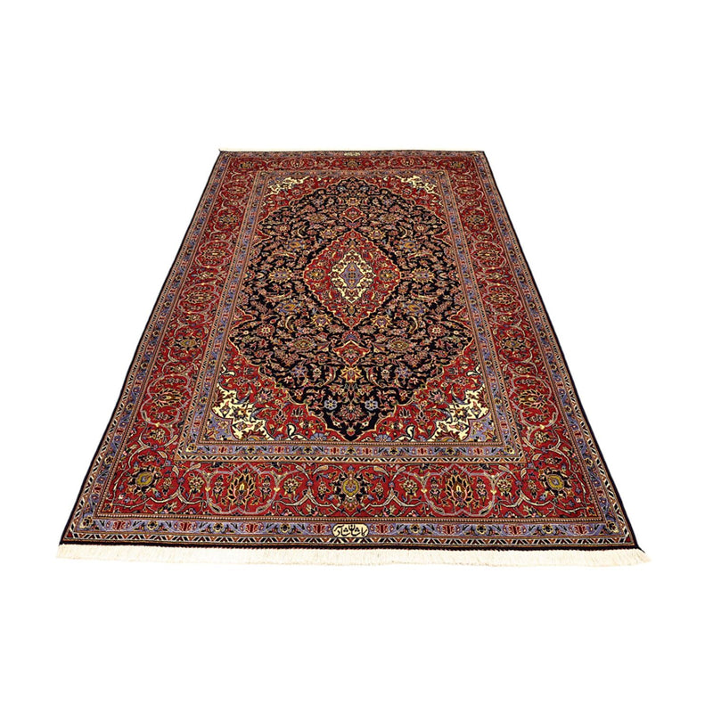 Persisk tæppe - Keshan - 208 x 139 cm - mørkerød