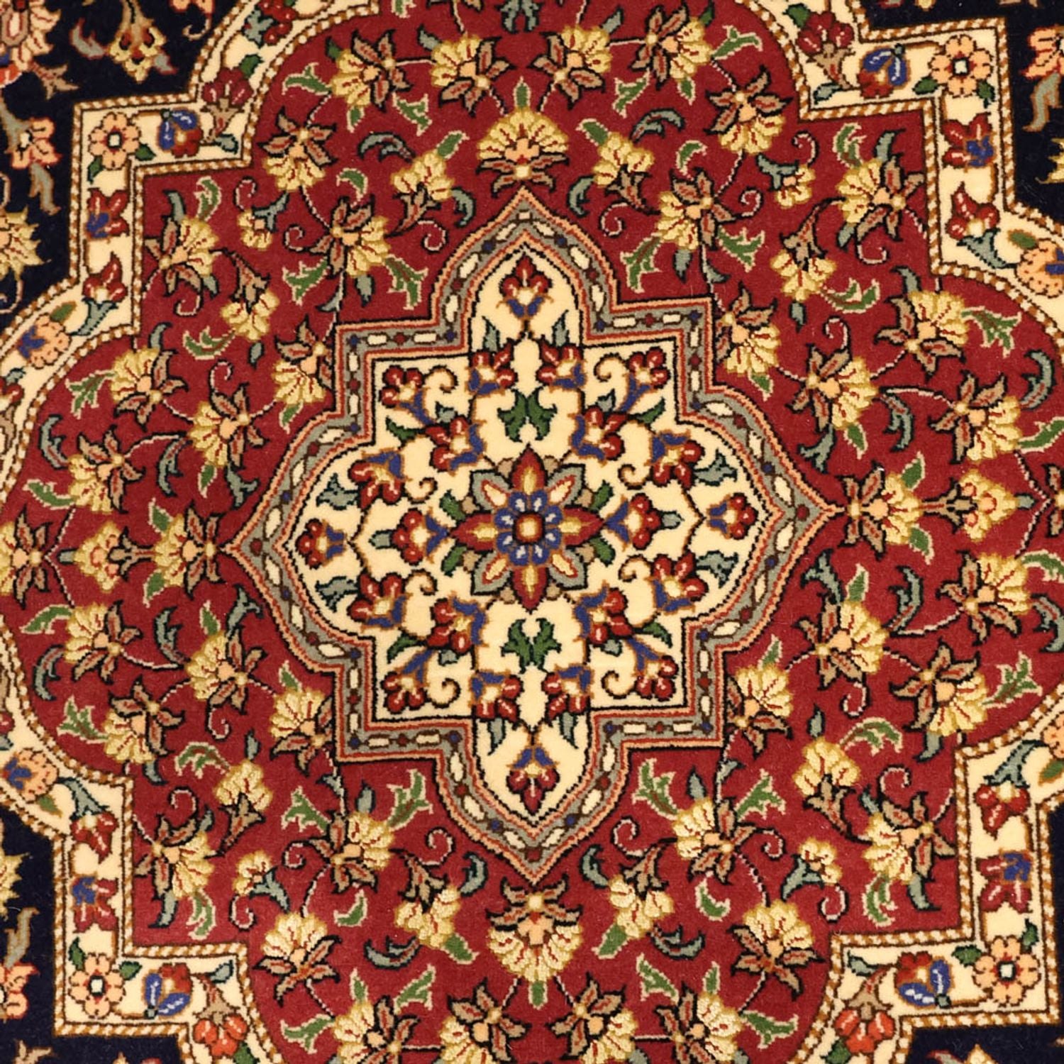 Persisk tæppe - Ghom - 154 x 100 cm - mørk beige