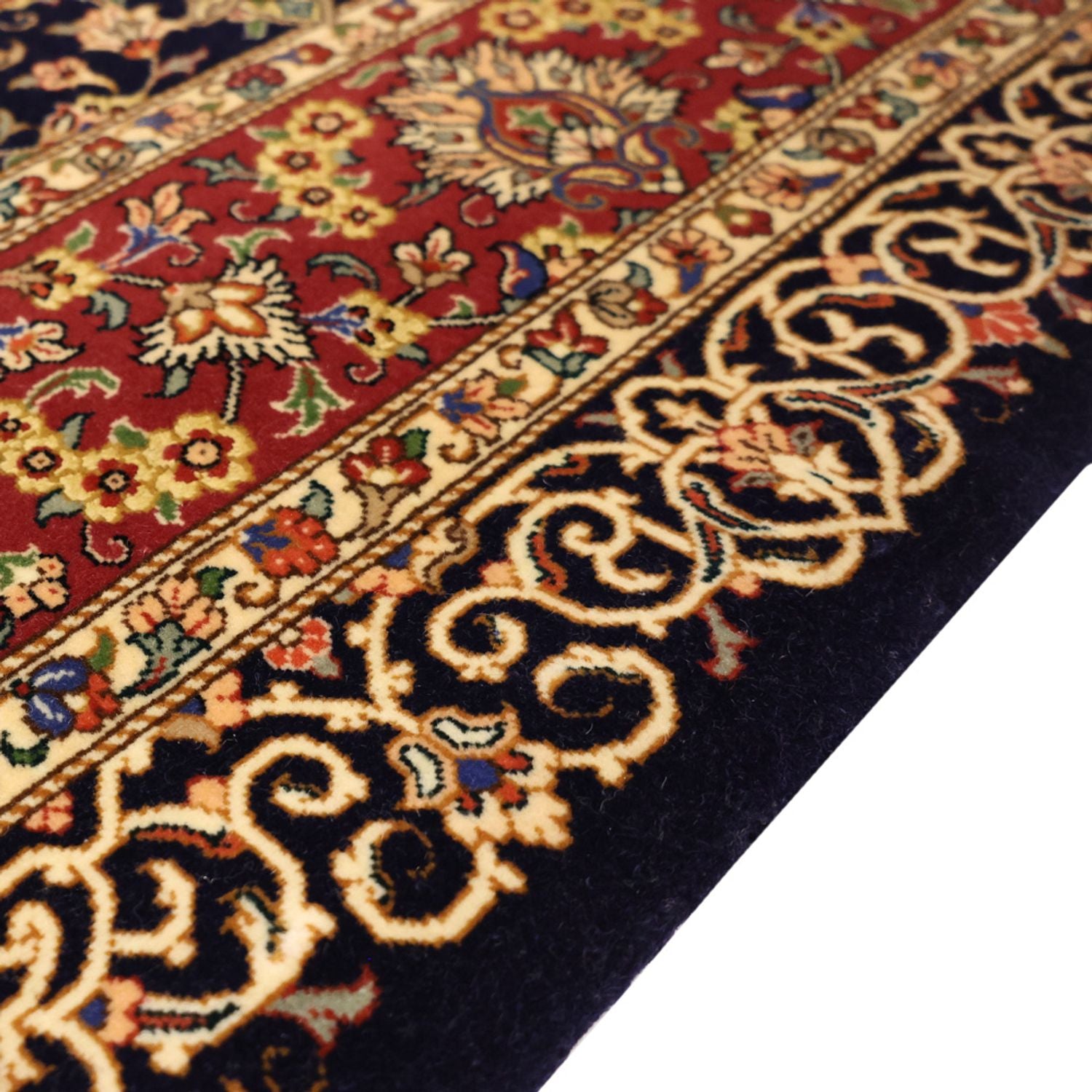 Persisk tæppe - Ghom - 154 x 100 cm - mørk beige