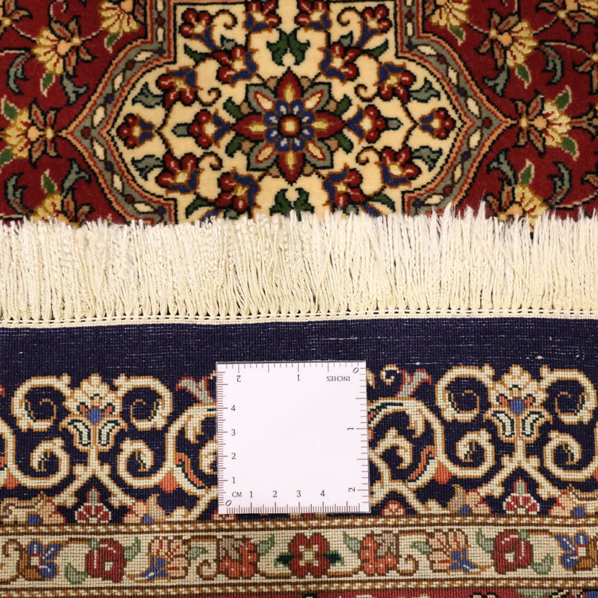 Persisk tæppe - Ghom - 154 x 100 cm - mørk beige