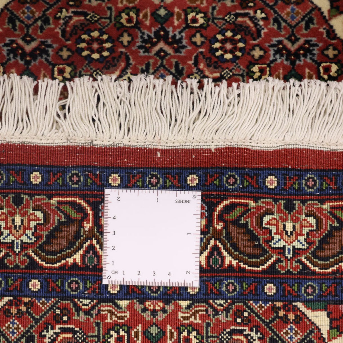 Persisk tæppe - Bijar - 136 x 71 cm - mørkerød