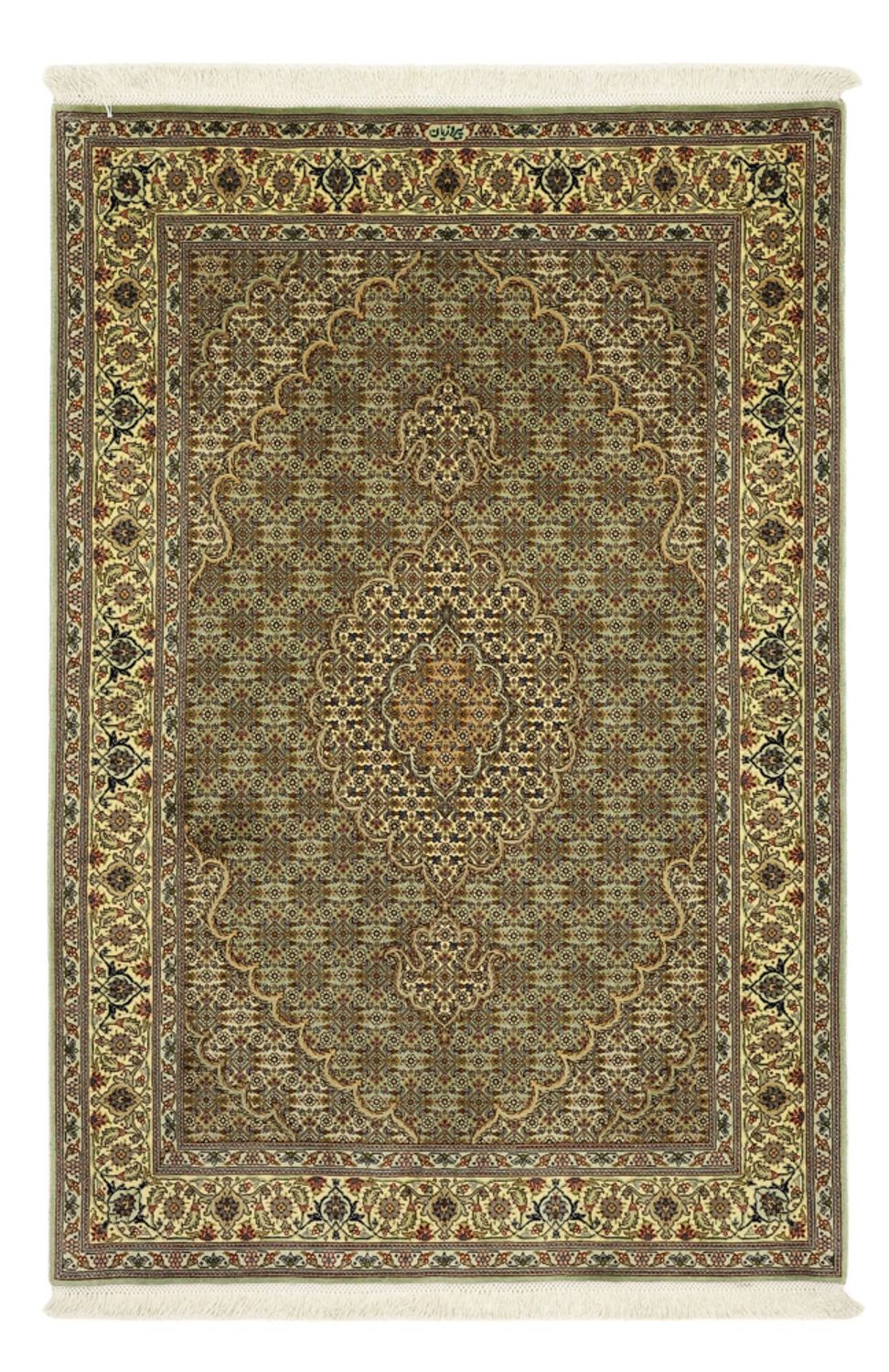 Persisk tæppe - Tabriz - Royal - 151 x 100 cm - olivengrøn