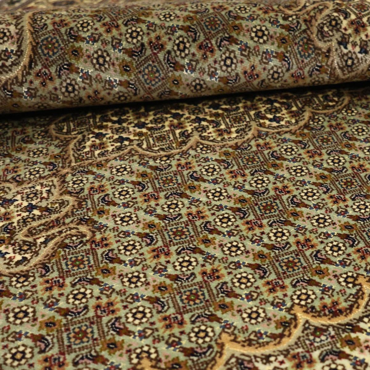 Persisk tæppe - Tabriz - Royal - 151 x 100 cm - olivengrøn