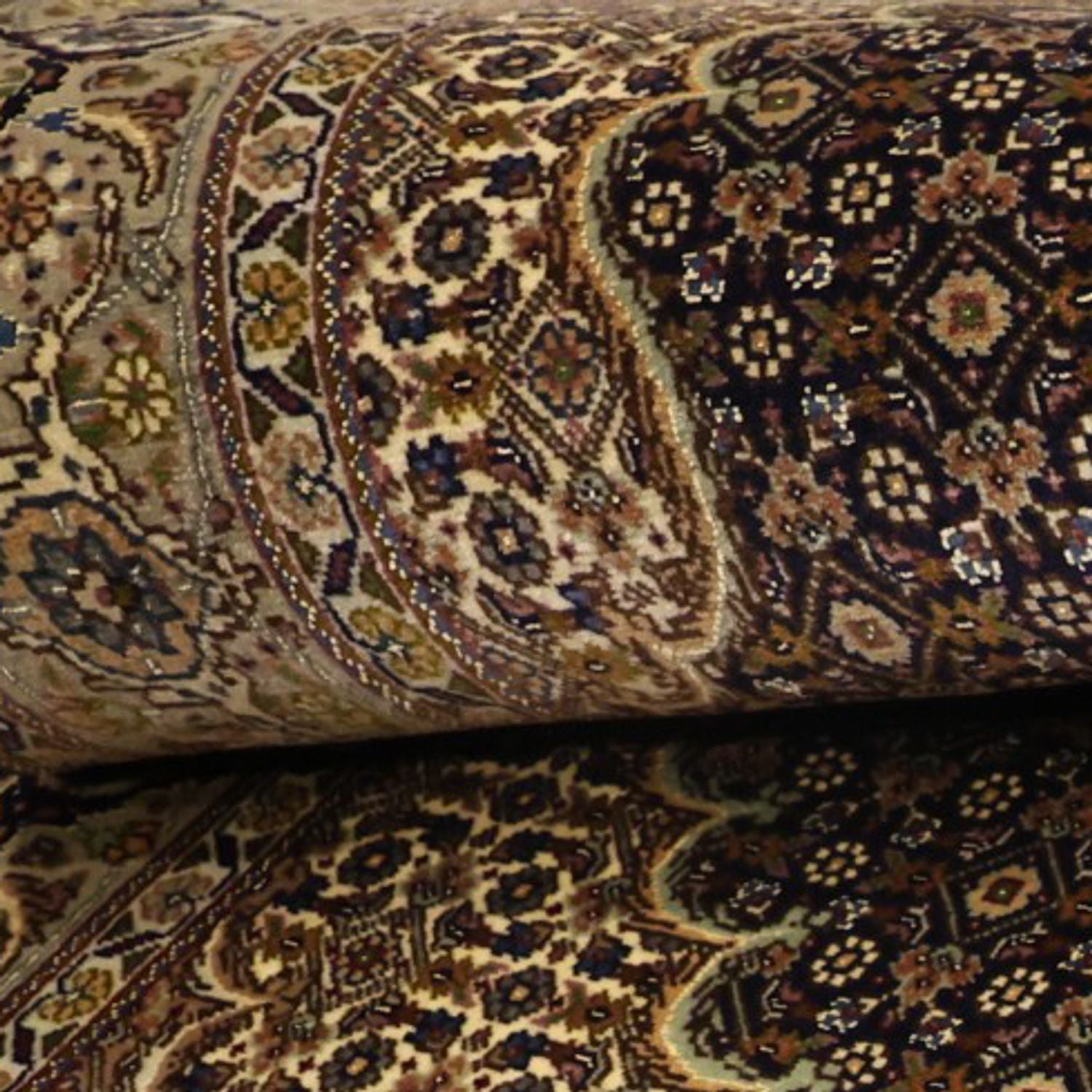 Persisk tæppe - Tabriz - Royal - Halskæde af silke - 149 x 100 cm - mørk beige