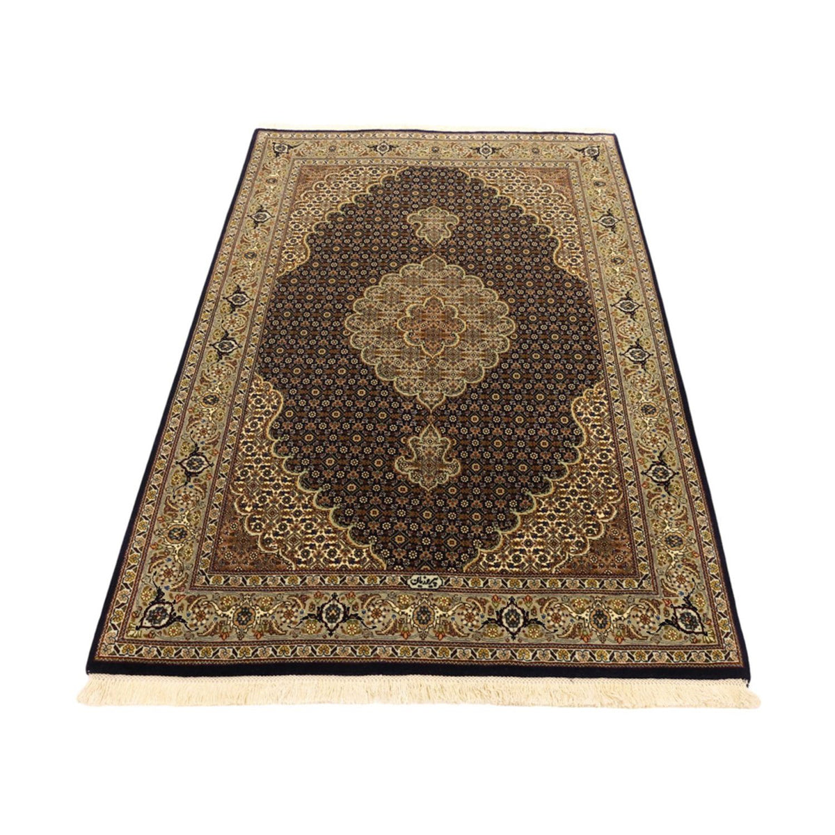 Persisk tæppe - Tabriz - Royal - Halskæde af silke - 149 x 100 cm - mørk beige