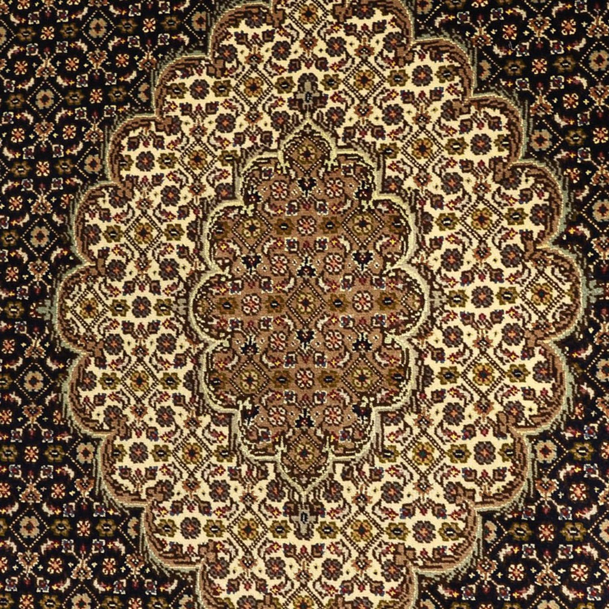 Persisk tæppe - Tabriz - Royal - Halskæde af silke - 159 x 98 cm - mørk beige