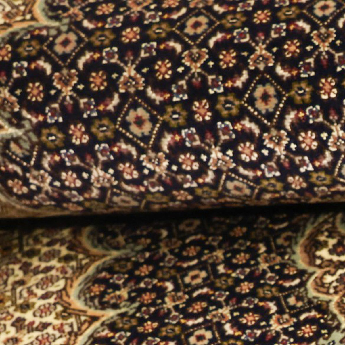 Persisk tæppe - Tabriz - Royal - Halskæde af silke - 159 x 98 cm - mørk beige