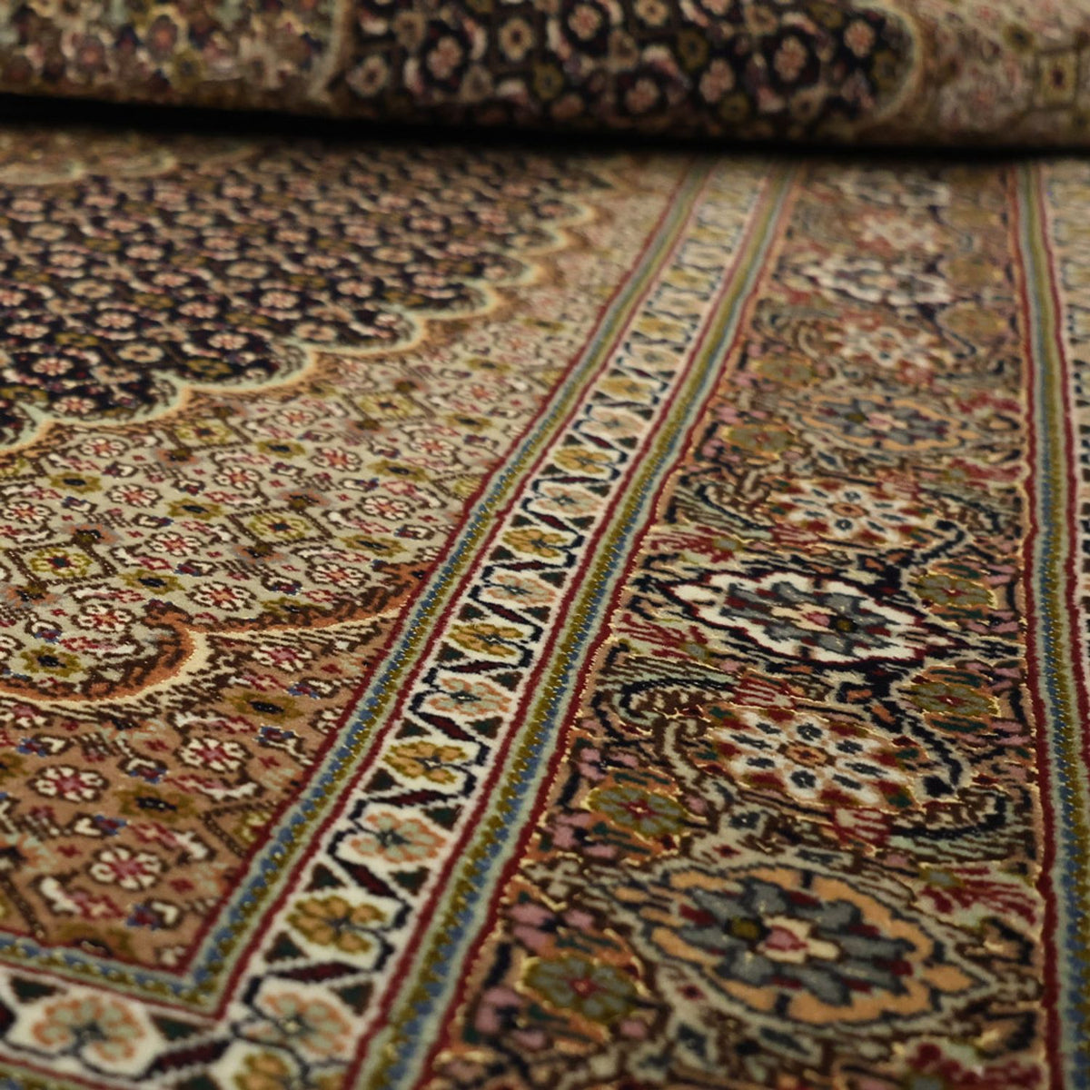 Persisk tæppe - Tabriz - Royal - 150 x 99 cm - mørk beige