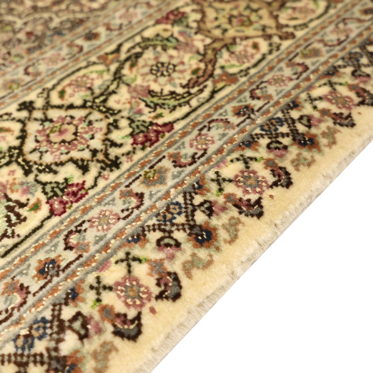Persisk tæppe - Tabriz - Royal - 152 x 103 cm - olivengrøn