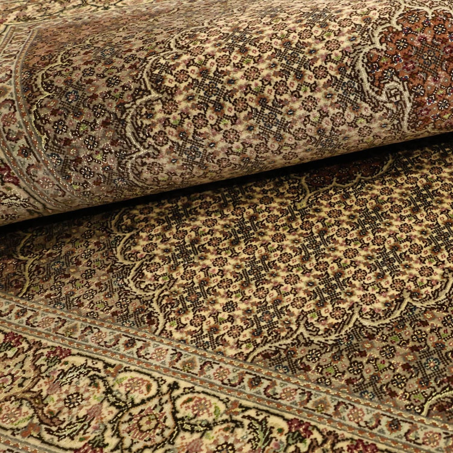 Persisk tæppe - Tabriz - Royal - 152 x 103 cm - olivengrøn