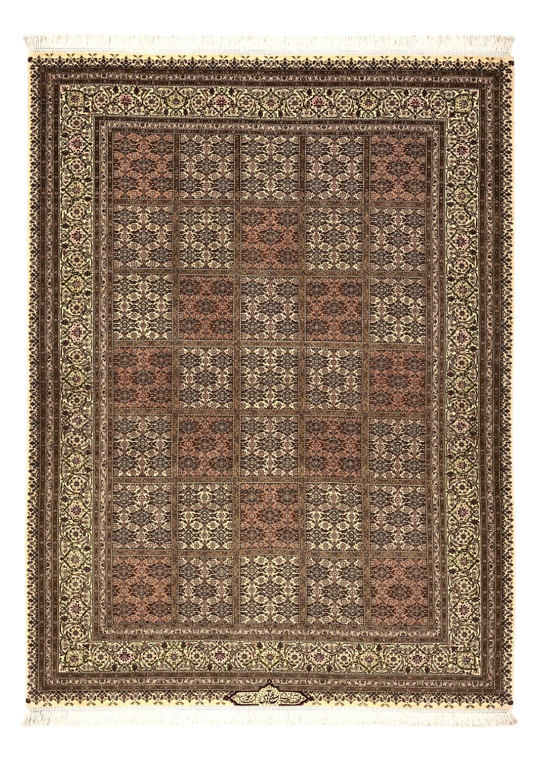 Persisk tæppe - Tabriz - Royal - Royal - 207 x 152 cm - mørk beige