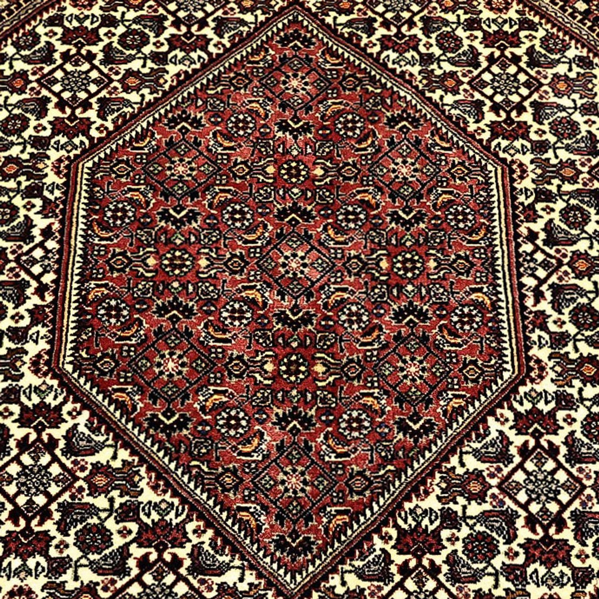 Persisk tæppe - Bijar - Royal - 203 x 151 cm - mørk beige