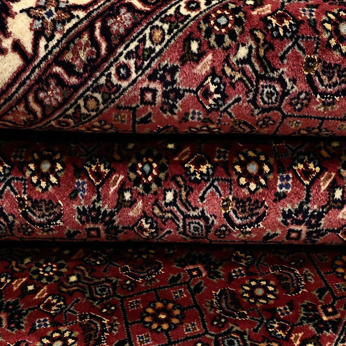 Persisk tæppe - Bijar - Royal - 204 x 152 cm - mørk beige