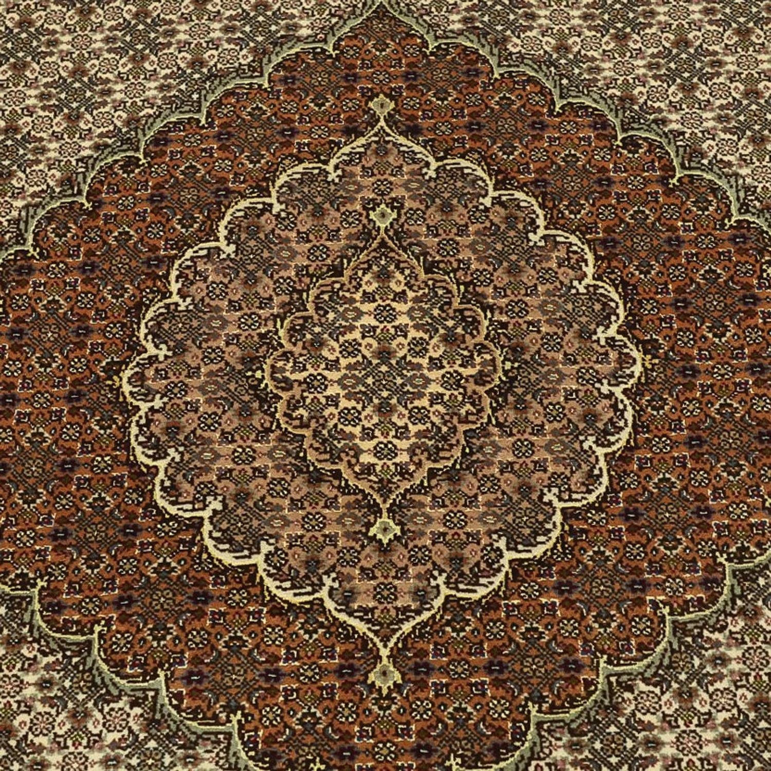 Persisk tæppe - Tabriz - Royal - Royal - 197 x 154 cm - mørk beige